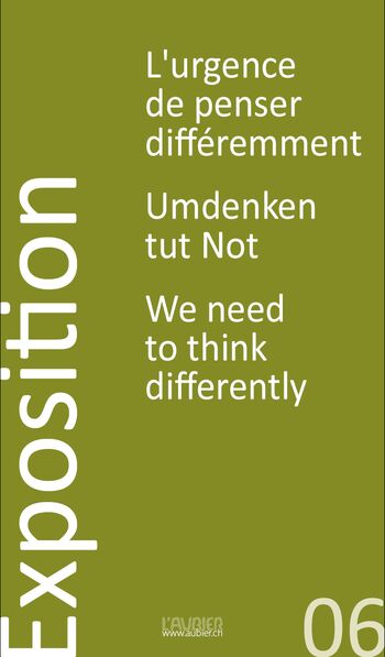 Austellung - Umdenken tut Not